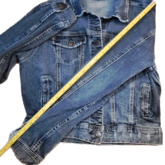 Celebrity Pink Jeans Lightly Factory Distressed Denim Jean Jacket 2X Host Pick - Picture 10 of 16